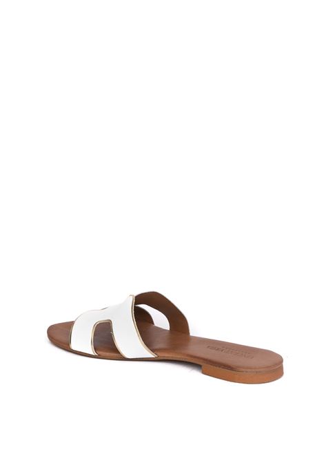 White leather sandal VINCENT VEGA | P106 HDLVIT-BIANCO